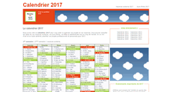 Desktop Screenshot of calendrier-2017.net